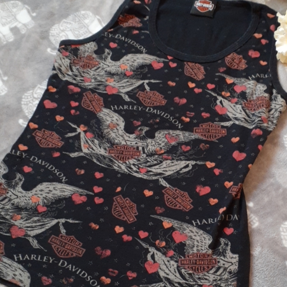 ๐ Harley Davidson Smoky Mountain Biker Tank Top - Picture 2 of 4